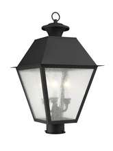 Livex Lighting 2169-04 - 3 Light Black Outdoor Post Lantern