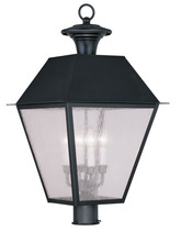 Livex Lighting 2173-04 - 4 Light Black Outdoor Post Lantern