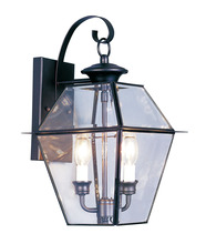 Livex Lighting 2281-04 - 2 Light Black Outdoor Wall Lantern