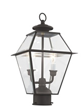 Livex Lighting 2284-07 - 2 Light Bronze Outdoor Post Lantern