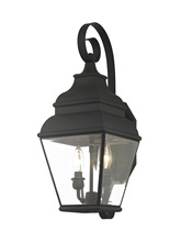 Livex Lighting 2591-04 - 2 Light Black Outdoor Wall Lantern