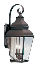 Livex Lighting 2593-07 - 3 Light Bronze Outdoor Wall Lantern