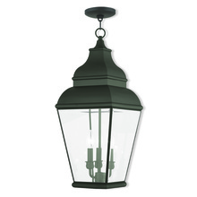 Livex Lighting 2597-04 - 3 Light Black Outdoor Chain Lantern