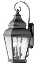 Livex Lighting 2605-04 - 3 Light Black Outdoor Wall Lantern