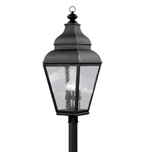 Livex Lighting 2608-04 - 4 Light Black Outdoor Post Lantern