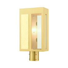 Livex Lighting 27416-12 - 1 Lt Satin Brass  Outdoor Post Top Lantern