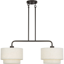 Livex Lighting 41942-92 - 2 Light English Bronze Large Linear Chandelier