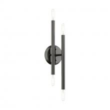 Livex Lighting 46771-46 - 4 Light Black Chrome ADA Sconce