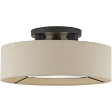 Livex Lighting 50927-07 - 3 Light Bronze Large Semi-Flush