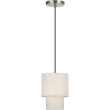 Livex Lighting 51089-91 - 1 Light Brushed Nickel Mini Pendant