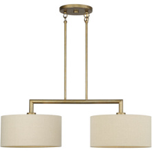 Livex Lighting 52262-48 - 2 Light Antique Gold Leaf Large Linear Chandelier