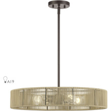 Livex Lighting 53174-92 - 4 Light English Bronze Pendant