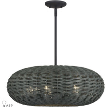 Livex Lighting 60155-04 - 5 Light Black Pendant Chandelier