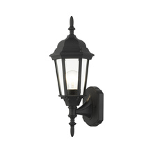 Livex Lighting 7551-14 - 1 Lt Textured Black  Outdoor Wall Lantern