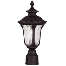 Livex Lighting 7848-07 - 1 Light Bronze Outdoor Post Lantern