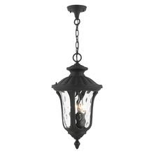 Livex Lighting 7858-14 - 3 Lt Textured Black Outdoor Pendant Lantern