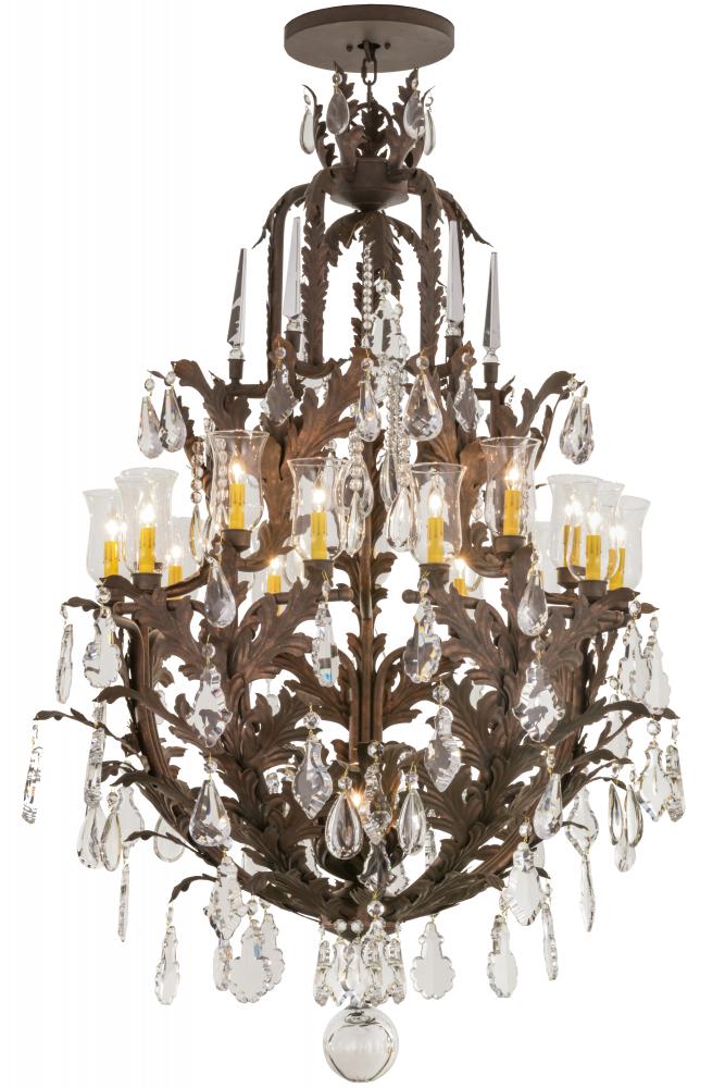 40"W French Baroque 16 LT Chandelier