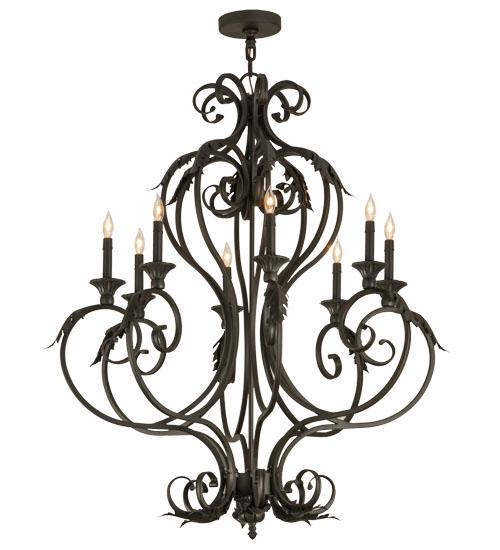 36"W Josephine 8 LT Chandelier