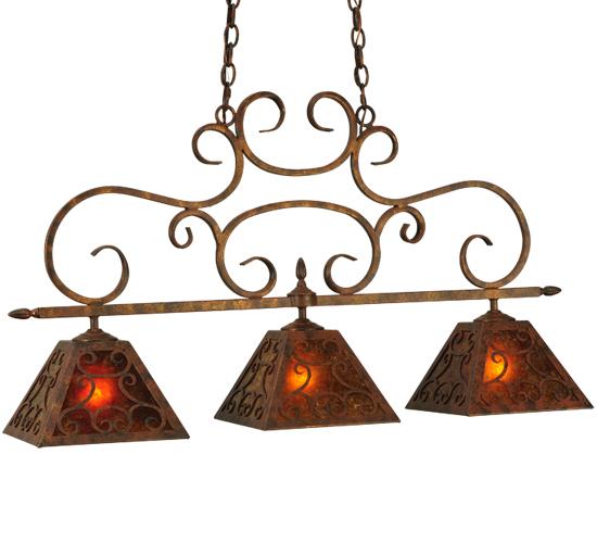 42" Long Bandolei 3 Light Island Pendant