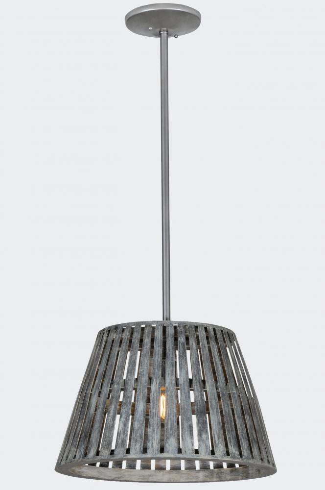 20" Wide Peach Basket Pendant