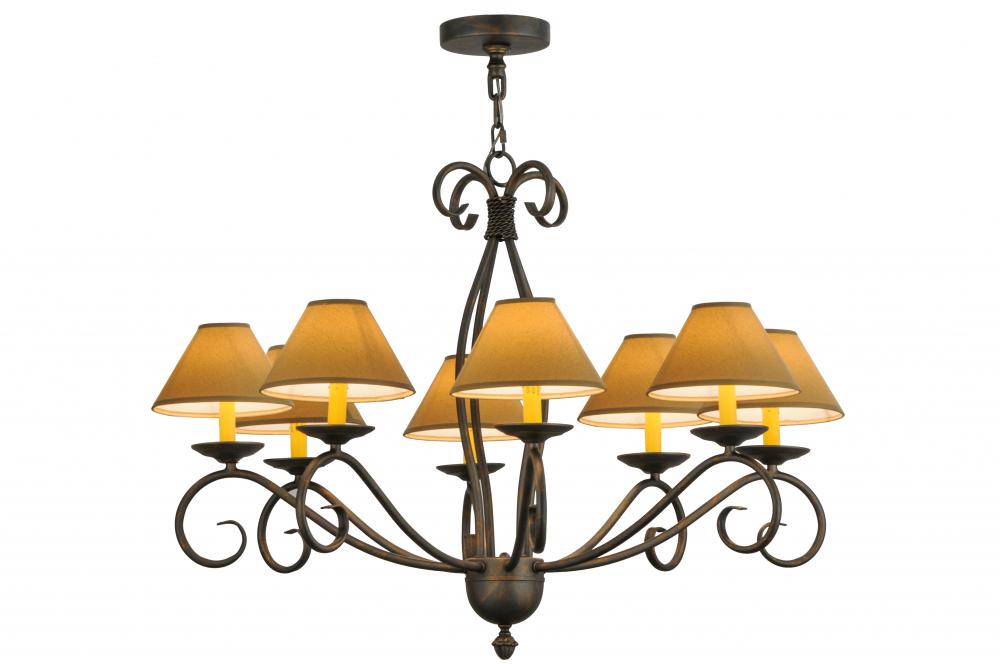 40"W Sienna 8 LT Chandelier