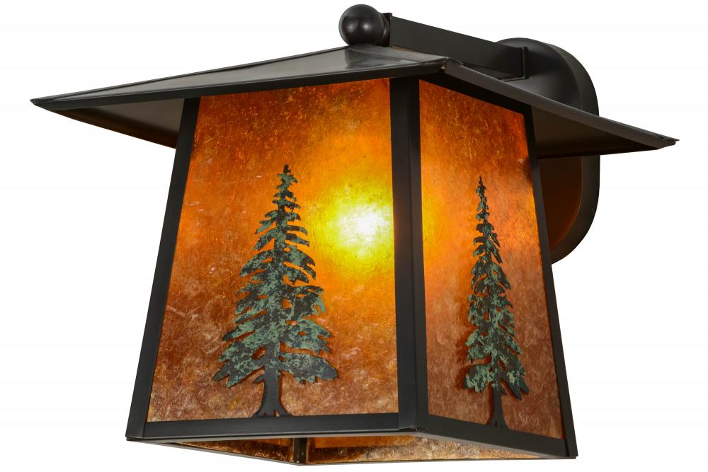 12"W Stillwater Tall Pine Solid Mount Wall Sconce