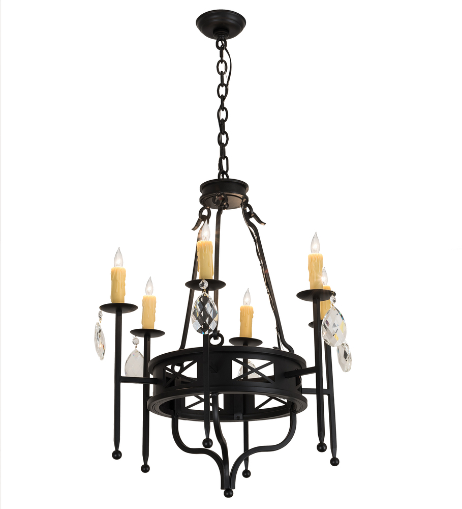 24" Wide Gina 6 LT Chandelier