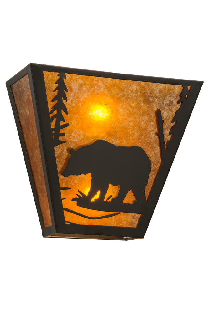 13" Wide Bear Creek Left Wall Sconce