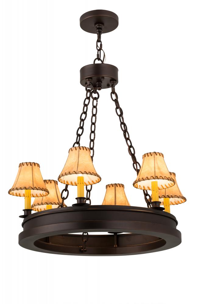 28"W Sullivan Ranch 6 LT Chandelier