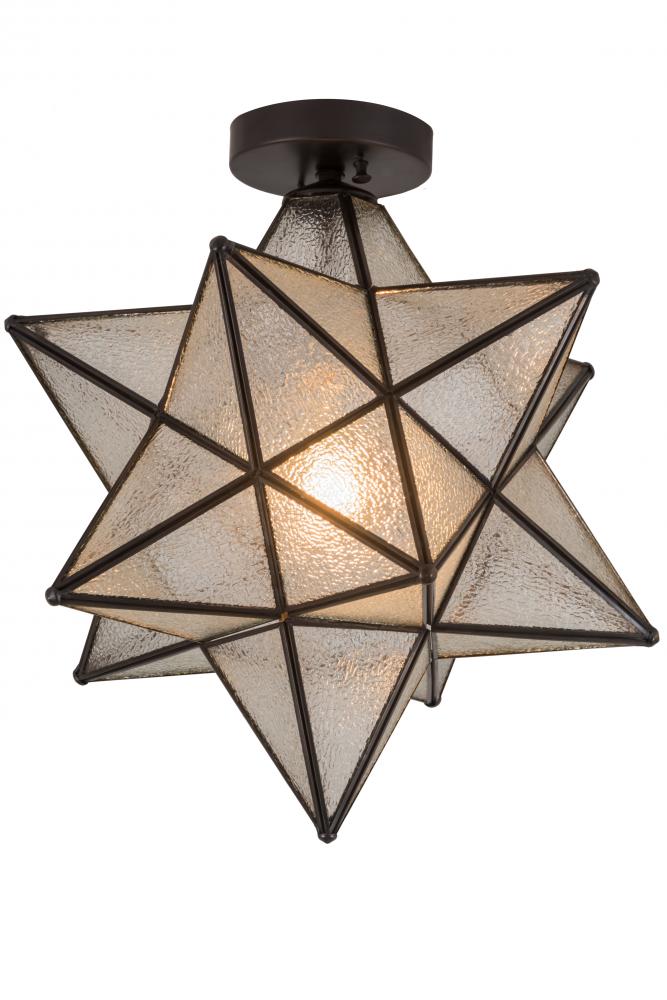 18" Wide Moravian Star Flushmount