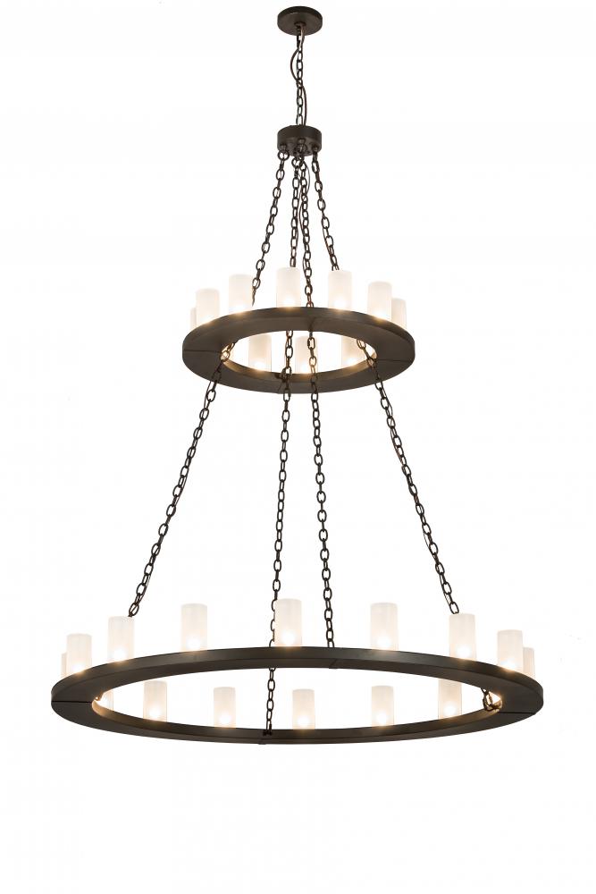 60"W Loxley 28 LT Two Tier Chandelier