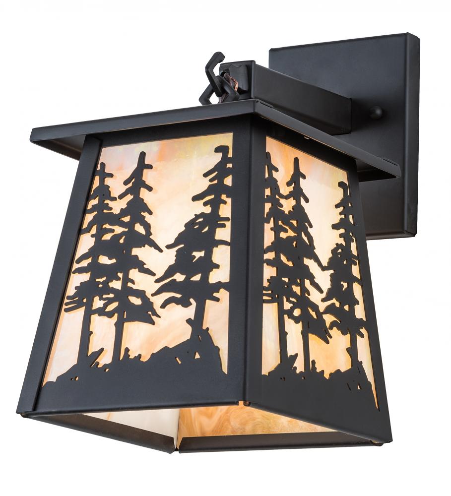 7" Wide Tall Pines Hanging Wall Sconce