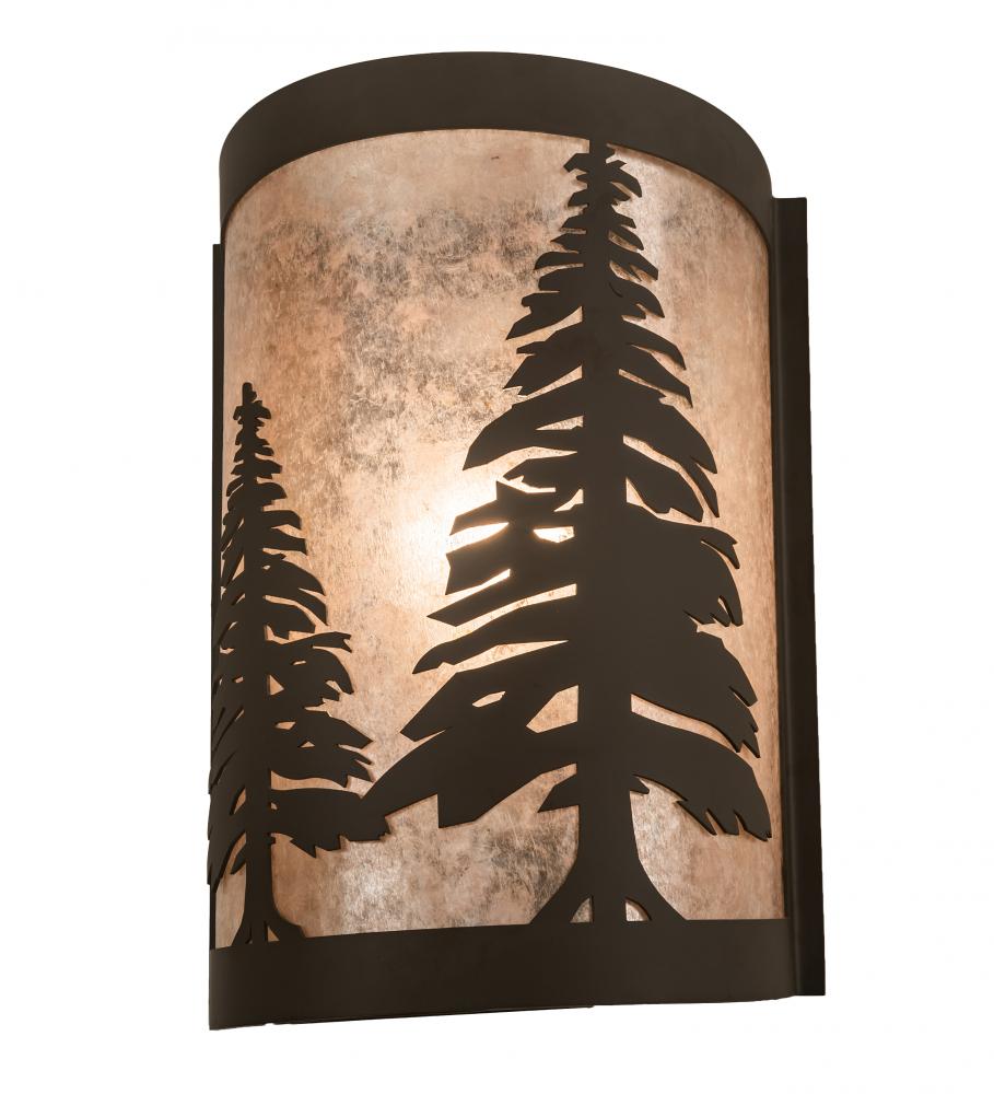 8" Wide Tall Pines Right Wall Sconce