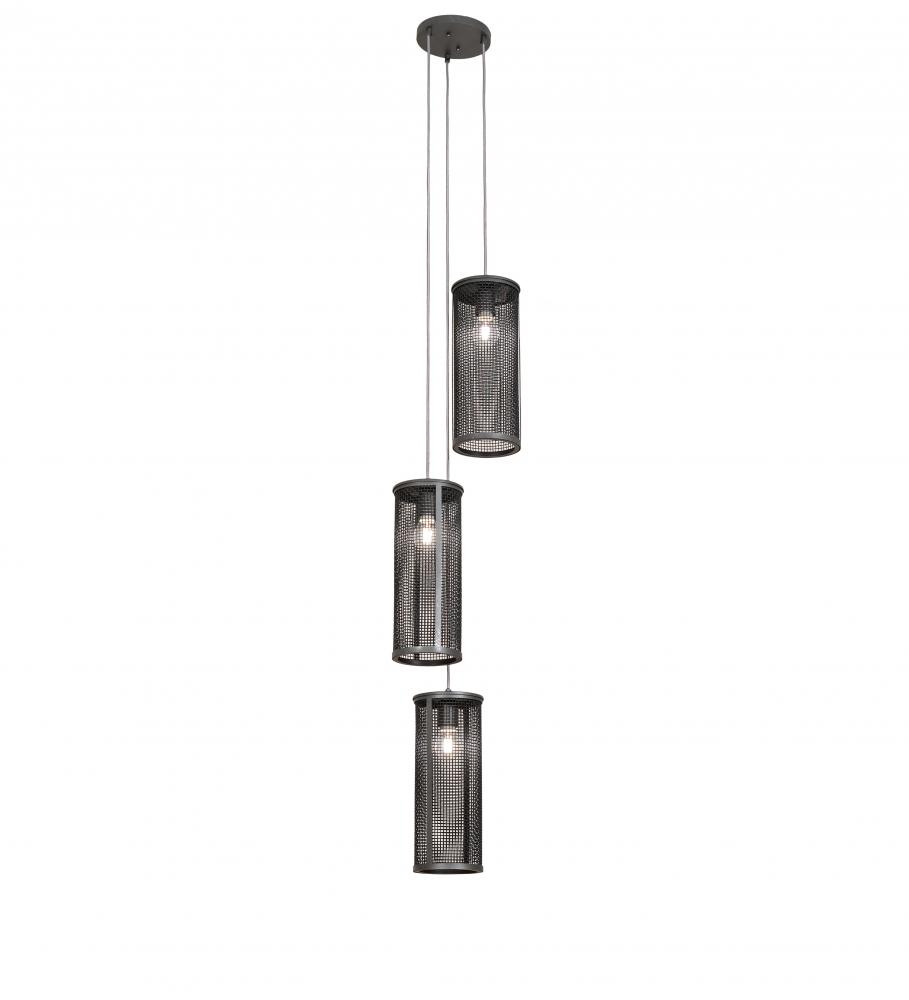 12" Wide Cilindro Cage Cascading Pendant