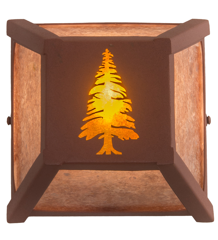 7" Wide Tall Pines Wall Sconce