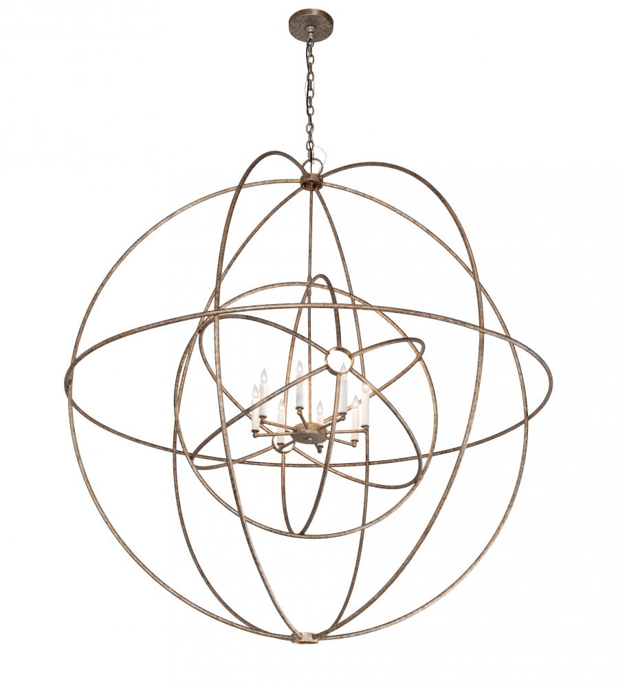 60" Wide Atom Enerjisi 8 Light Chandelier