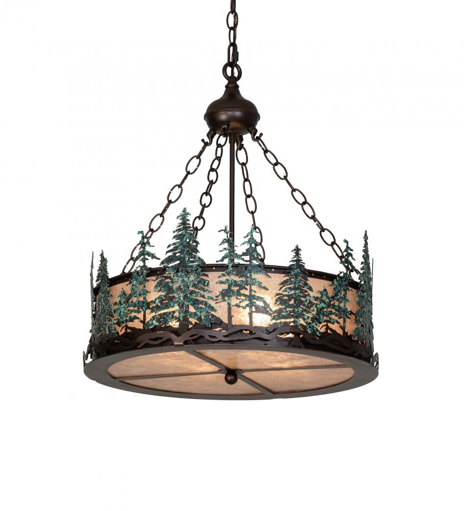 22" Wide Tall Pines Inverted Pendant