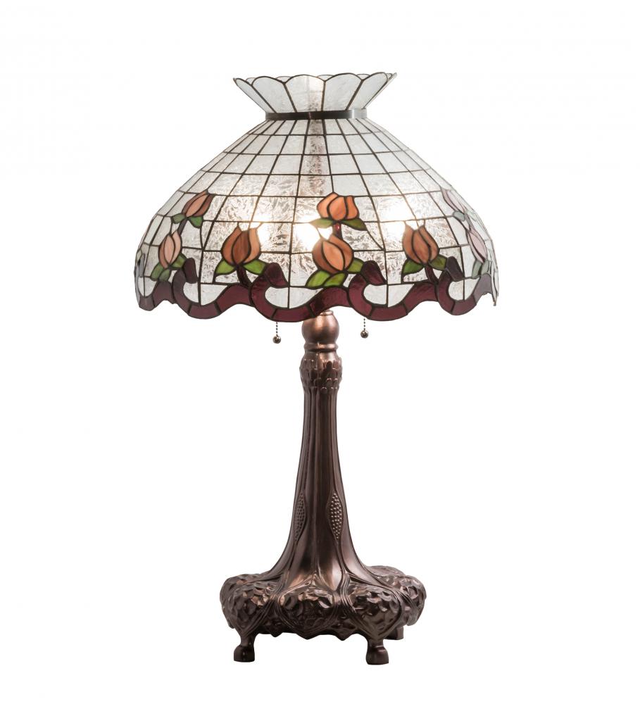 33" High Roseborder Table Lamp
