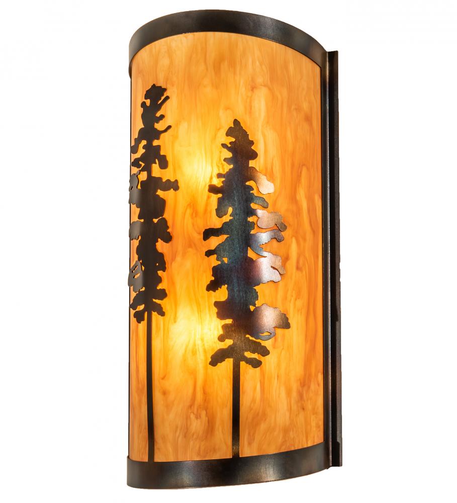 9" Wide Tall Pines Wall Sconce