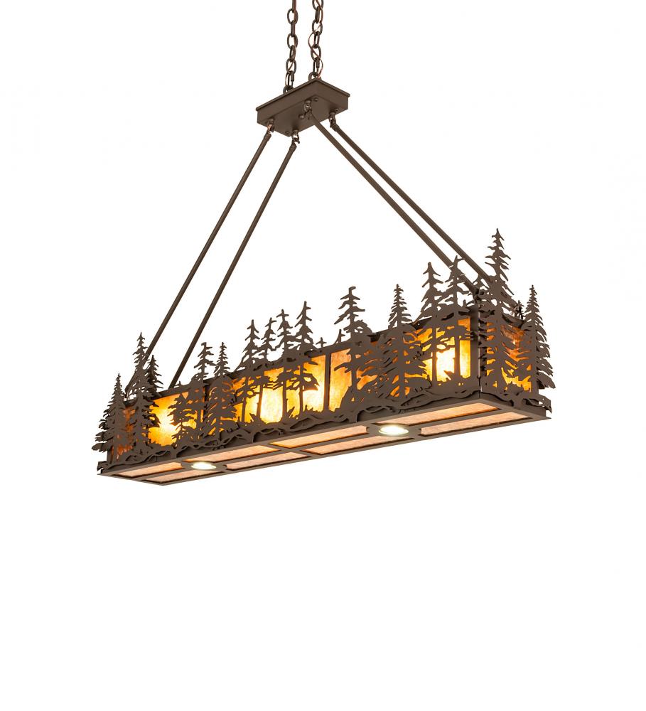 48" Long Tall Pines Oblong Inverted Pendant