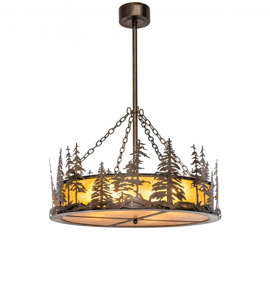 36" Wide Tall Pines Inverted Pendant