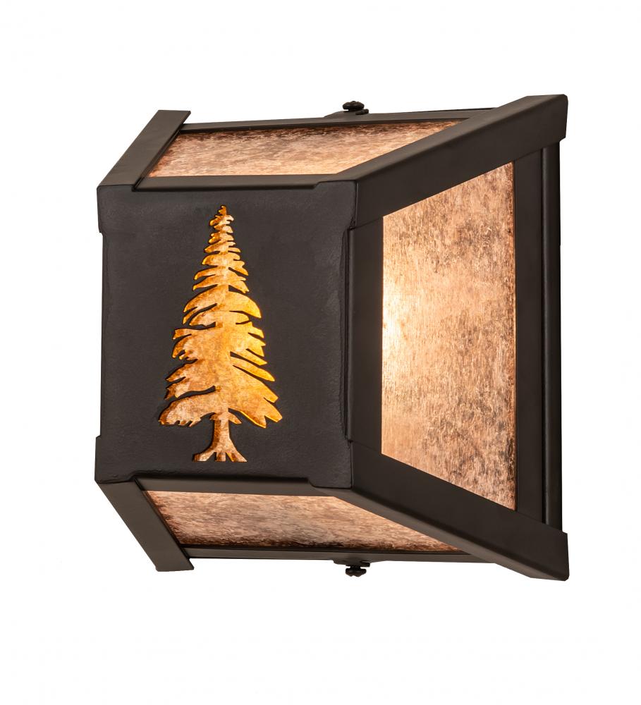 7" Square Tall Pines Wall Sconce