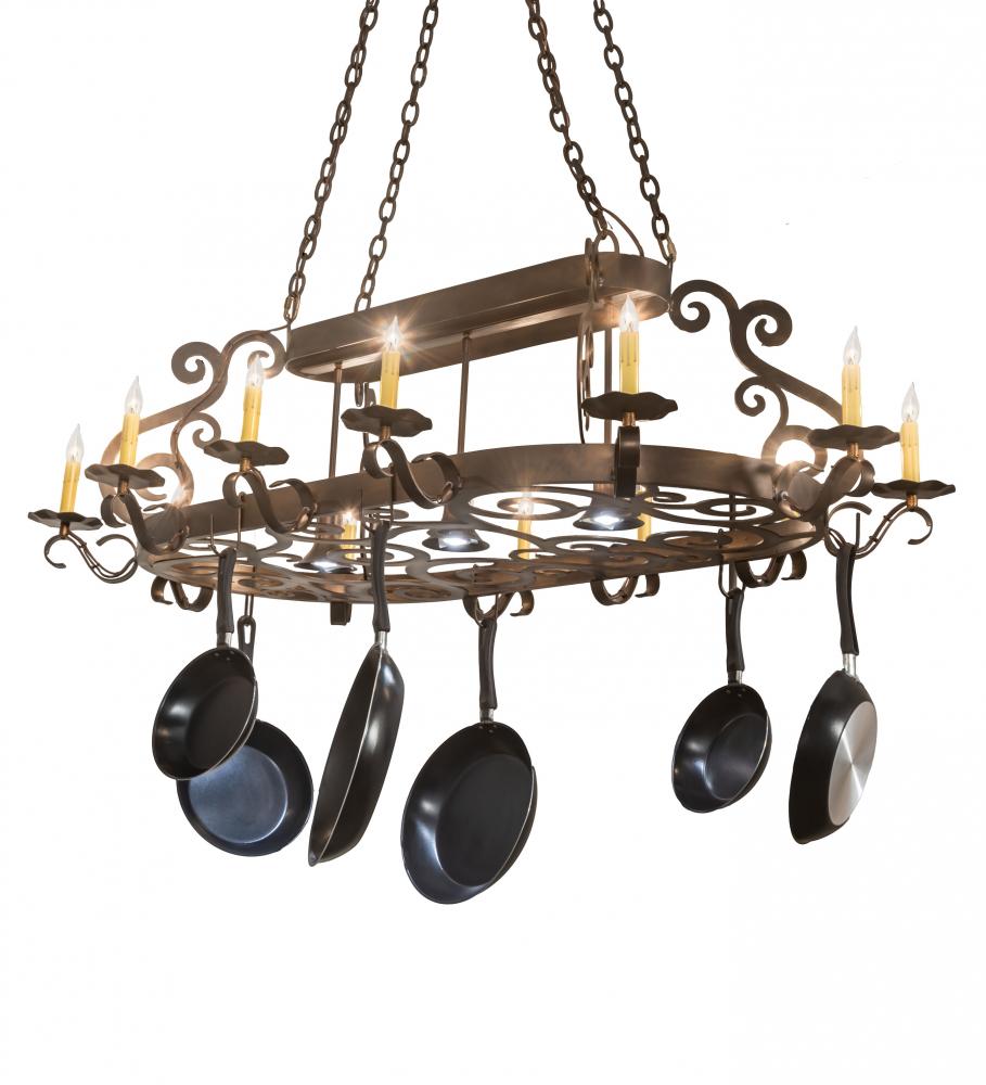 63" Long Neo 15 Light Pot Rack