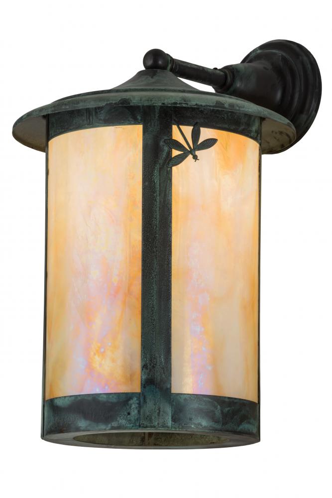 12" Wide Fulton Dragonfly Solid Mount Wall Sconce