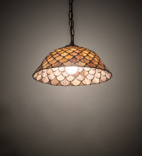Meyda Blue 102292 - 12"W Tiffany Fishscale Pendant