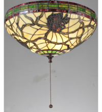 Meyda Blue 106337 - 16"W Pinecone Dome Flush Mount