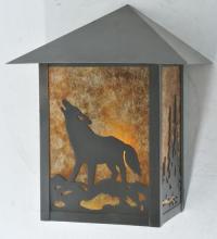 Meyda Blue 109130 - 9" Wide Seneca Wolf on the Loose Wall Sconce