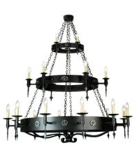 Meyda Blue 110046 - 72"W Warwick 21 LT Three Tier Chandelier