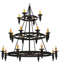 Meyda Blue 116151 - 60"W Carella 20 LT Three Tier Chandelier