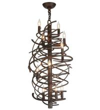 Meyda Blue 117938 - 24"W Cyclone 13 LT Chandelier